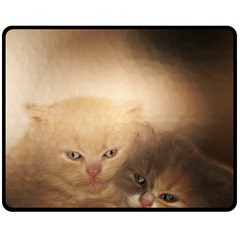 Kittens Love Fleece Blanket (medium)  by LoolyElzayat