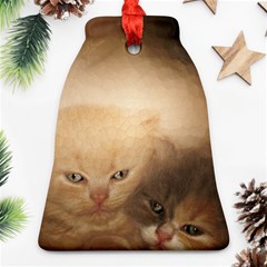 Kittens Love Bell Ornament (two Sides) by LoolyElzayat