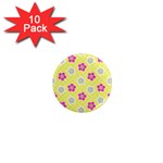 Traditional Patterns Plum 1  Mini Magnet (10 pack)  Front