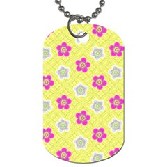 Traditional Patterns Plum Dog Tag (Two Sides)