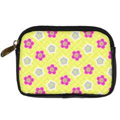 Traditional Patterns Plum Digital Camera Leather Case by Mariart