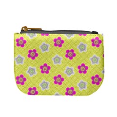 Traditional Patterns Plum Mini Coin Purse