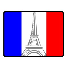 Eiffel Tower France Flag Tower Fleece Blanket (small) by Sudhe