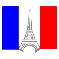 Eiffel Tower France Flag Tower Double Sided Flano Blanket (small)  by Sudhe