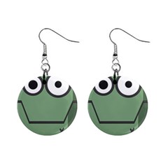 Cartoon Cute Frankenstein Halloween Mini Button Earrings by Sudhe