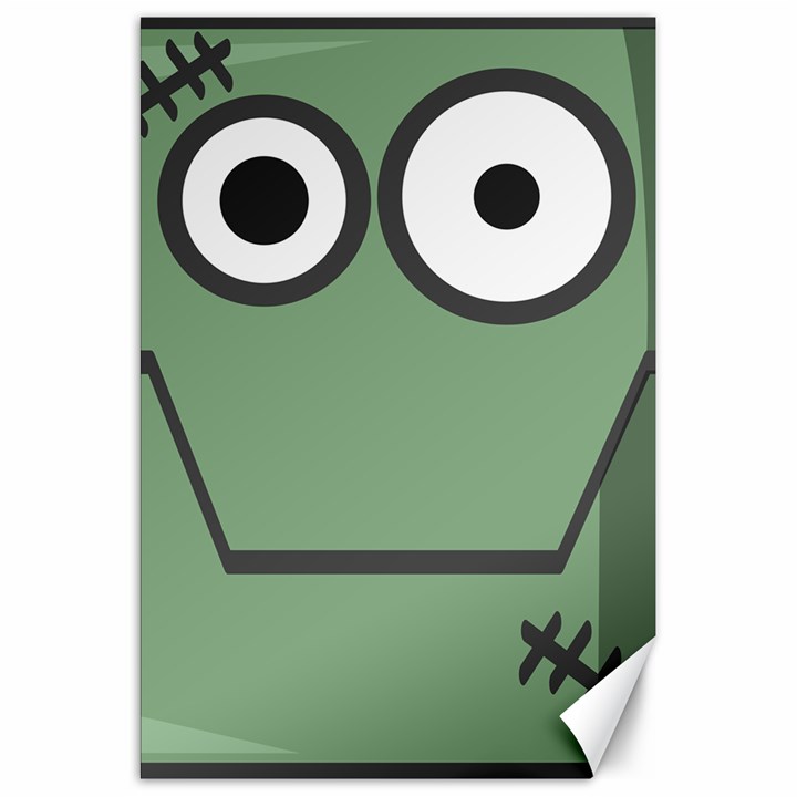 Cartoon Cute Frankenstein Halloween Canvas 20  x 30 