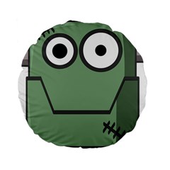 Cartoon Cute Frankenstein Halloween Standard 15  Premium Flano Round Cushions by Sudhe