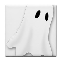 Ghost Boo Halloween Spooky Haunted Tile Coasters by Sudhe