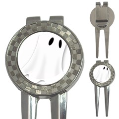 Ghost Boo Halloween Spooky Haunted 3-in-1 Golf Divots by Sudhe