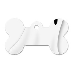 Ghost Boo Halloween Spooky Haunted Dog Tag Bone (two Sides) by Sudhe