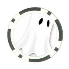 Ghost Boo Halloween Spooky Haunted Poker Chip Card Guard (10 Pack) by Sudhe