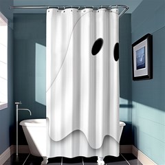 Ghost Boo Halloween Spooky Haunted Shower Curtain 36  X 72  (stall)  by Sudhe