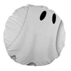 Ghost Boo Halloween Spooky Haunted Large 18  Premium Round Cushions by Sudhe