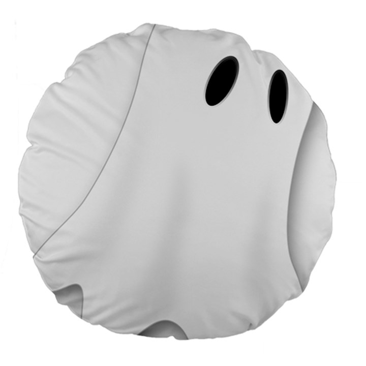 Ghost Boo Halloween Spooky Haunted Large 18  Premium Round Cushions