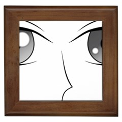 Eyes Manga Anime Female Cartoon Framed Tiles by Sudhe