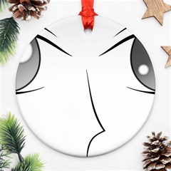 Eyes Manga Anime Female Cartoon Ornament (round) by Sudhe