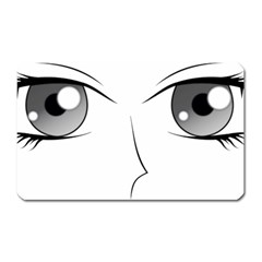 Eyes Manga Anime Female Cartoon Magnet (rectangular)