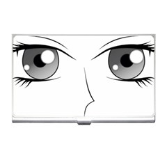 Eyes Manga Anime Female Cartoon Business Card Holder by Sudhe