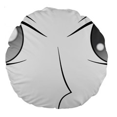 Eyes Manga Anime Female Cartoon Large 18  Premium Round Cushions by Sudhe