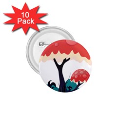 Tree Art Trunk Artwork Cartoon 1 75  Buttons (10 Pack) by Sudhe