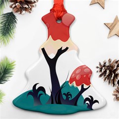 Tree Art Trunk Artwork Cartoon Christmas Tree Ornament (two Sides) by Sudhe