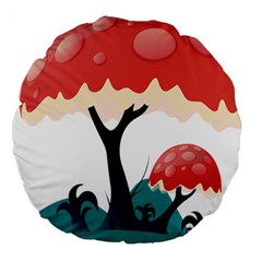 Tree Art Trunk Artwork Cartoon Large 18  Premium Round Cushions by Sudhe