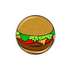 Hamburger Cheeseburger Fast Food Hat Clip Ball Marker (10 Pack) by Sudhe