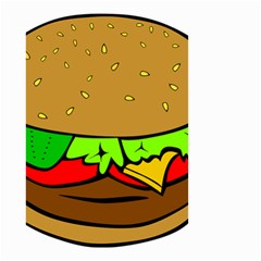 Hamburger Cheeseburger Fast Food Small Garden Flag (two Sides) by Sudhe