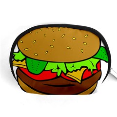 Hamburger Cheeseburger Fast Food Accessory Pouch (medium) by Sudhe