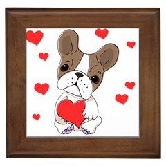 Animation Dog Cute Animate Comic Framed Tiles by Sudhe