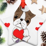 Animation Dog Cute Animate Comic Ornament (Star) Front