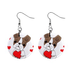 Animation Dog Cute Animate Comic Mini Button Earrings