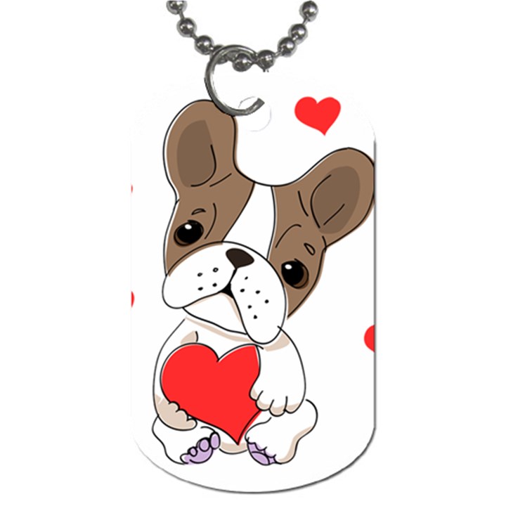 Animation Dog Cute Animate Comic Dog Tag (One Side)