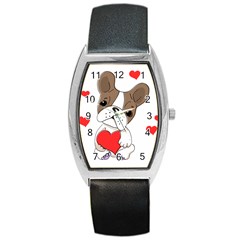 Animation Dog Cute Animate Comic Barrel Style Metal Watch