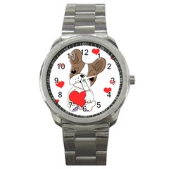 Animation Dog Cute Animate Comic Sport Metal Watch