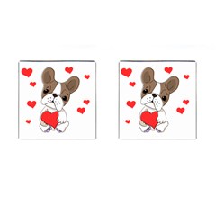 Animation Dog Cute Animate Comic Cufflinks (Square)