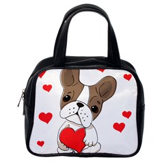 Animation Dog Cute Animate Comic Classic Handbag (One Side)