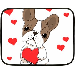 Animation Dog Cute Animate Comic Double Sided Fleece Blanket (mini)  by Sudhe