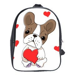 Animation Dog Cute Animate Comic School Bag (large) by Sudhe