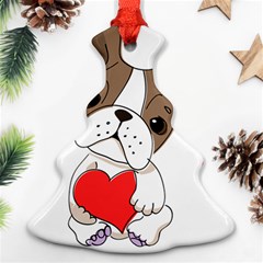 Animation Dog Cute Animate Comic Christmas Tree Ornament (two Sides) by Sudhe