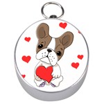 Animation Dog Cute Animate Comic Silver Compasses Front