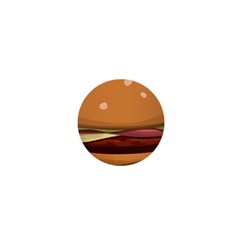 Hamburger Cheeseburger Burger Lunch 1  Mini Buttons by Sudhe