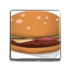 Hamburger Cheeseburger Burger Lunch Memory Card Reader (square 5 Slot) by Sudhe