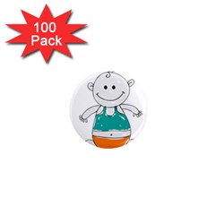 Baby Cute Child Birth Happy 1  Mini Magnets (100 Pack) 