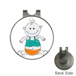 Baby Cute Child Birth Happy Hat Clips with Golf Markers Front