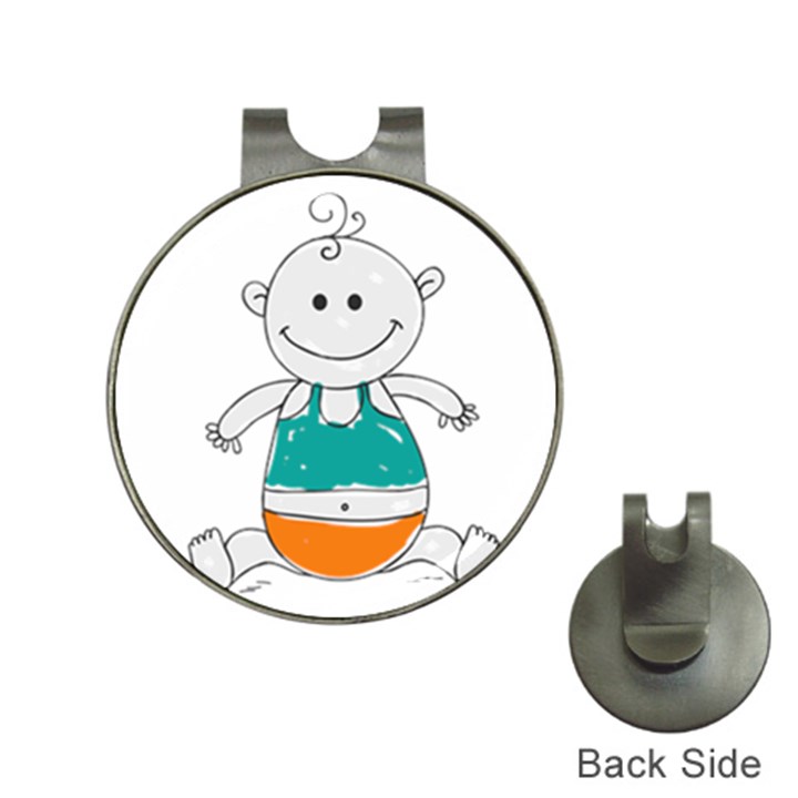 Baby Cute Child Birth Happy Hat Clips with Golf Markers