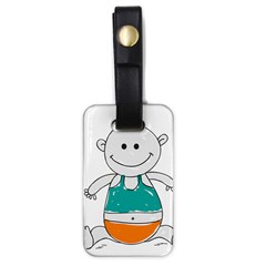 Baby Cute Child Birth Happy Luggage Tags (one Side)  by Sudhe