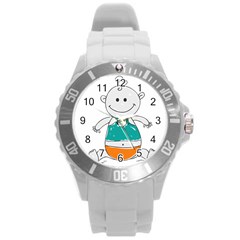 Baby Cute Child Birth Happy Round Plastic Sport Watch (l) by Sudhe