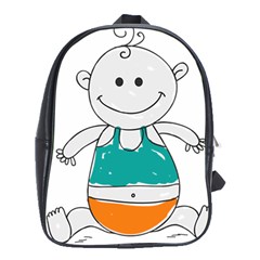 Baby Cute Child Birth Happy School Bag (xl) by Sudhe