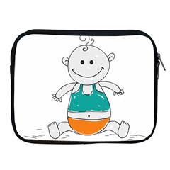 Baby Cute Child Birth Happy Apple Ipad 2/3/4 Zipper Cases by Sudhe